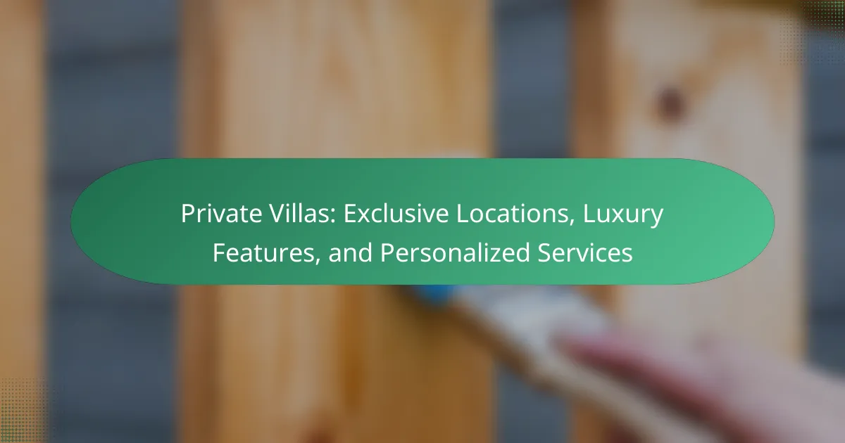 Private Villas: Exclusive Locations, Luxury Features, and Personalized ... - Luxury Villas With Personal Security Services